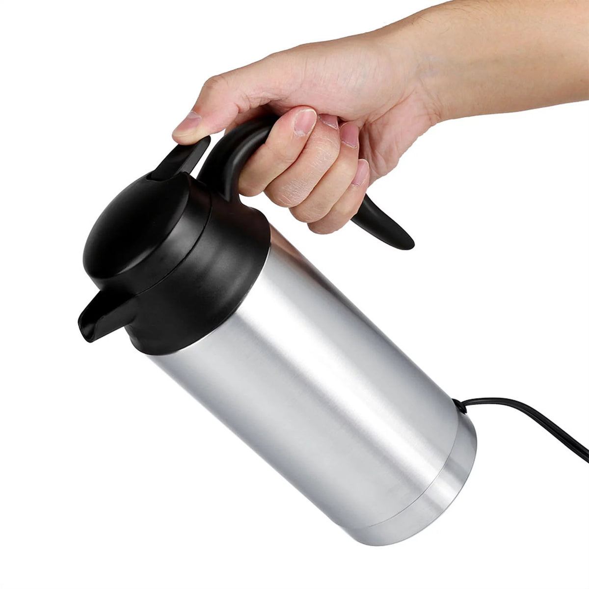 12V 750ml Stainless Steel Electric Car Kettle S7062