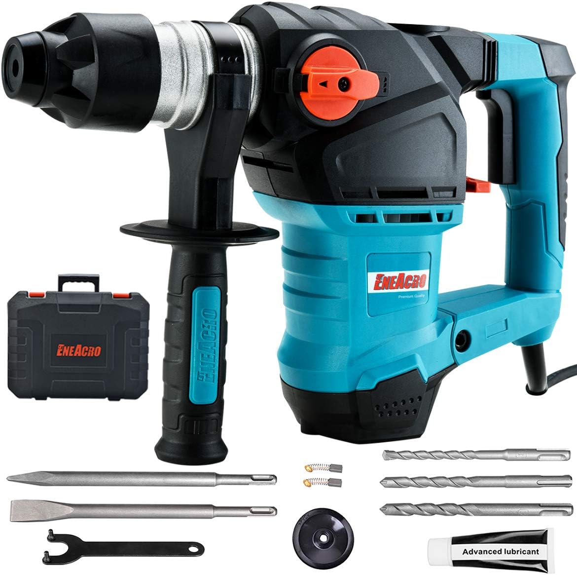 1-1/4 Inch SDS-Plus 12.5 Amp Heavy Duty Rotary Hammer Drill with Case B10916