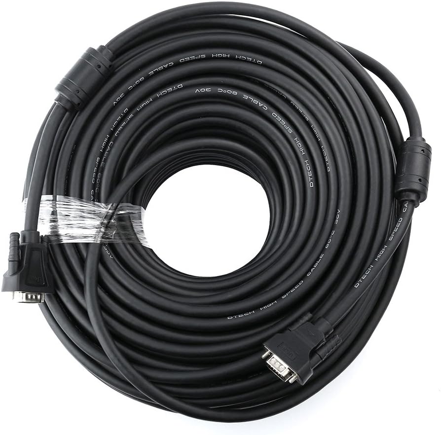 100 Feet VGA Cable Male to Male Black T22356