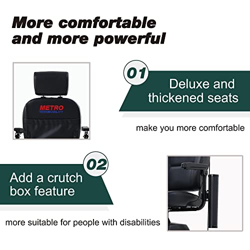 4-Wheel Folding Mobility Scooter with Head Light J71162