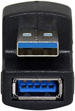 1 Set Up & Down Angled USB 3.0 Adapter A Male to Female Extension 180 Degree 5Gbps T49744