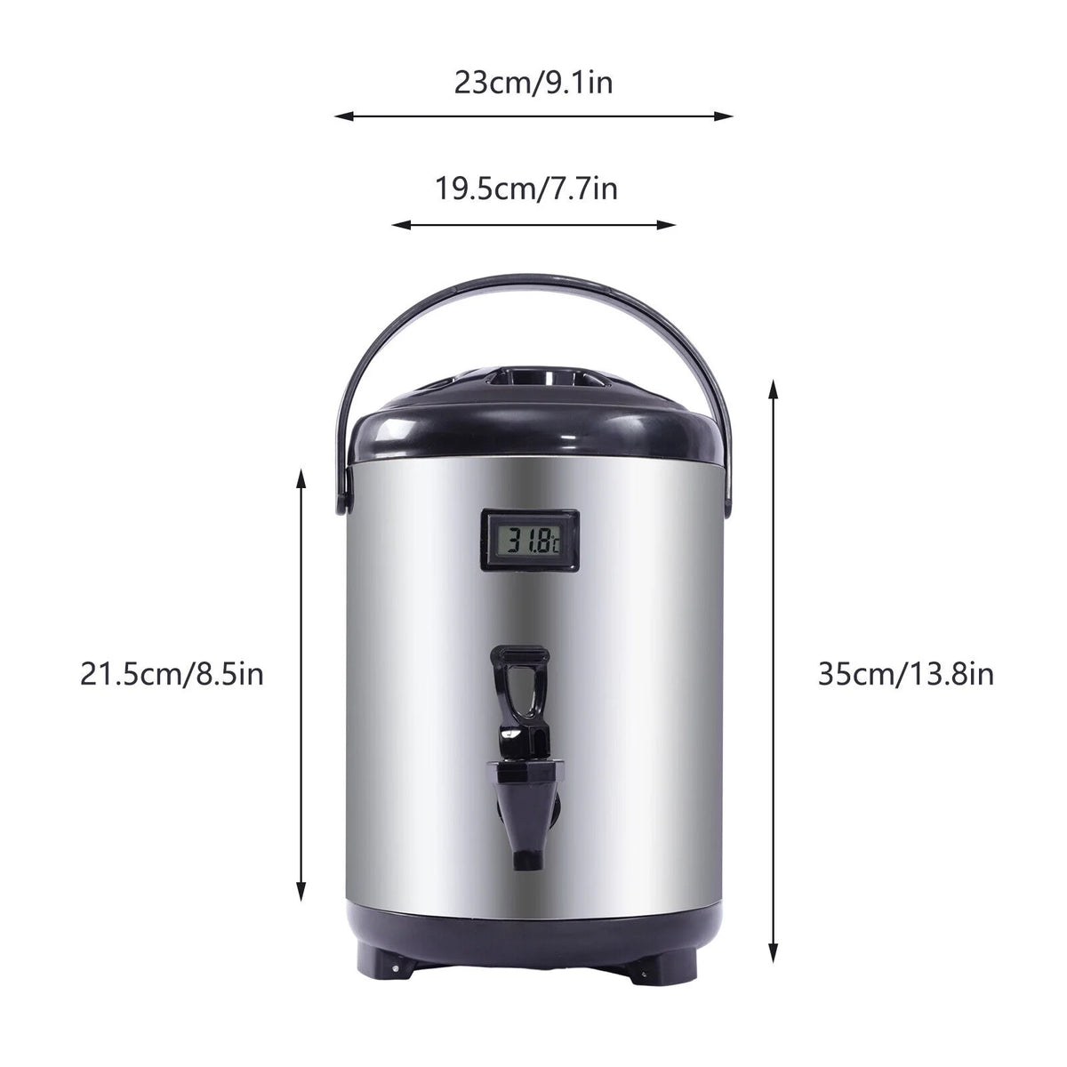 2.11Gal Insulated Thermal Beverage Dispenser with Spigot Q72554
