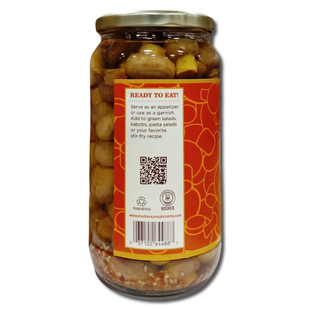 32 Ounce Garlic Marinated Mushrooms Pack of 2 N12824