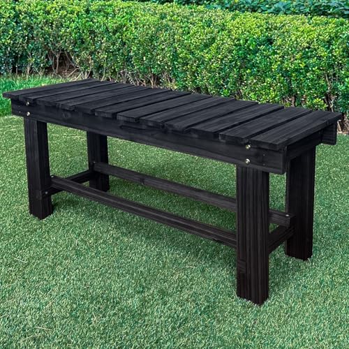 2-Person Wood Outdoor Bench E17897
