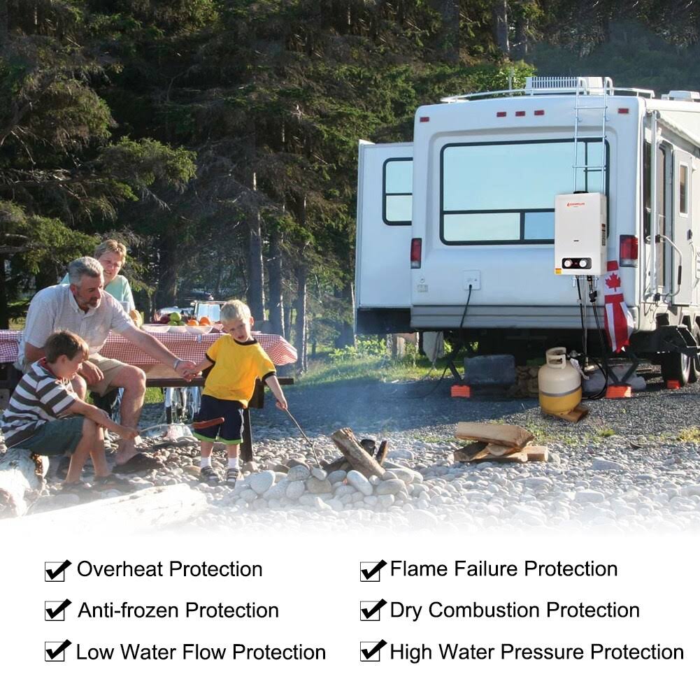 2.64 GPM 10 in. L Outdoor Liquid Propane Portable Tankless Water Heater T2171
