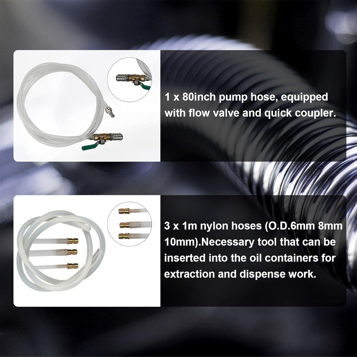 10L Manual Automatic Transmission Fluid Refill Pump Set with 20 PCS Adapters E17364