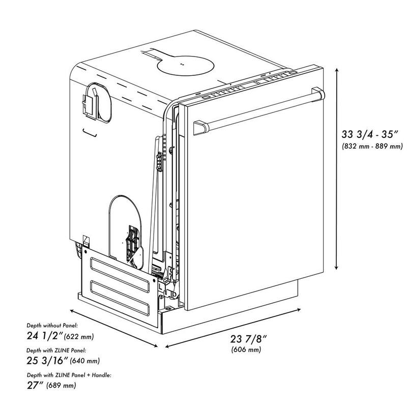 24 in. Stainless Steel Dishwasher with 3rd Rack R193172