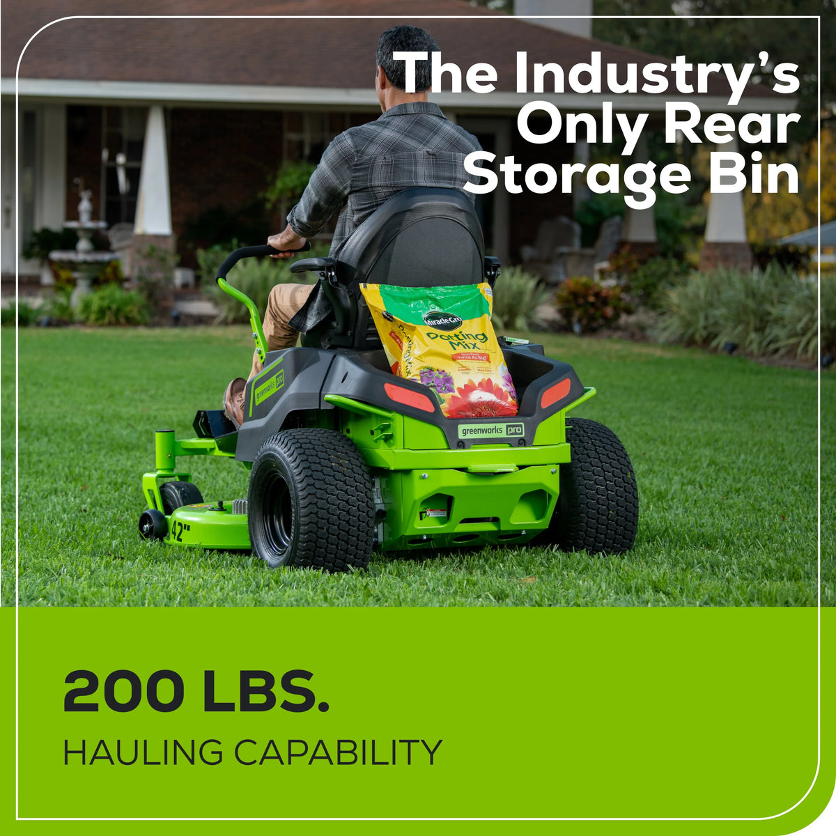 60V 42” Cordless Battery Zero Turn Riding Lawn Mower with 8Ah Batteries U219726