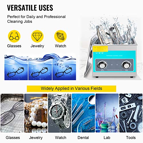 3L 40kHz 304 Stainless Steel Ultrasonic Cleaner P65717