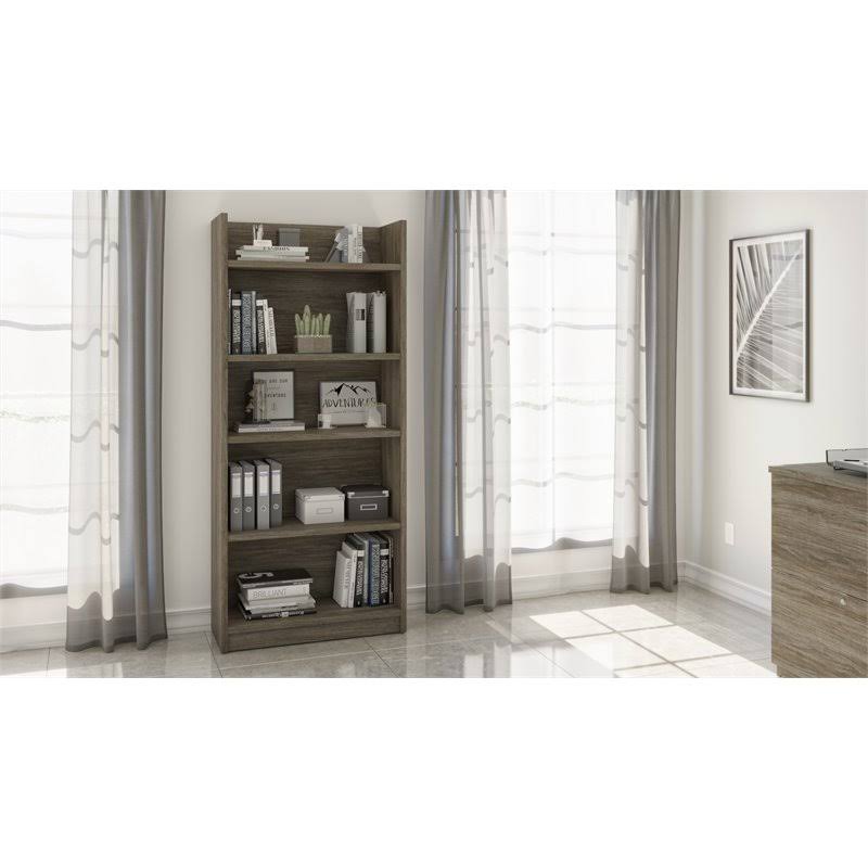 30x22 Walnut Gray Standard Bookcase I6902