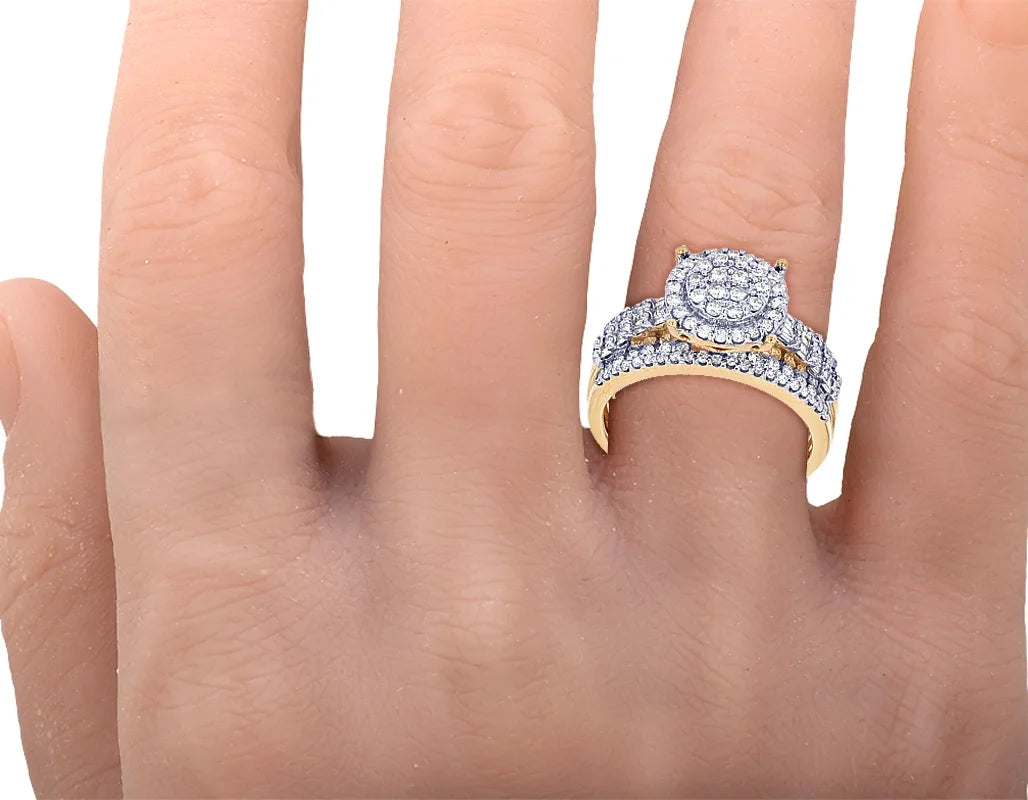 10K Yellow Gold Diamond Engagement Ring L5069