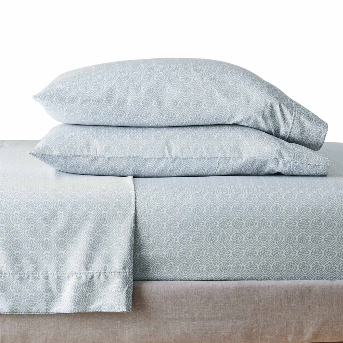 100% Cotton Sateen 300 Thread Count Queen Sheet Set K593