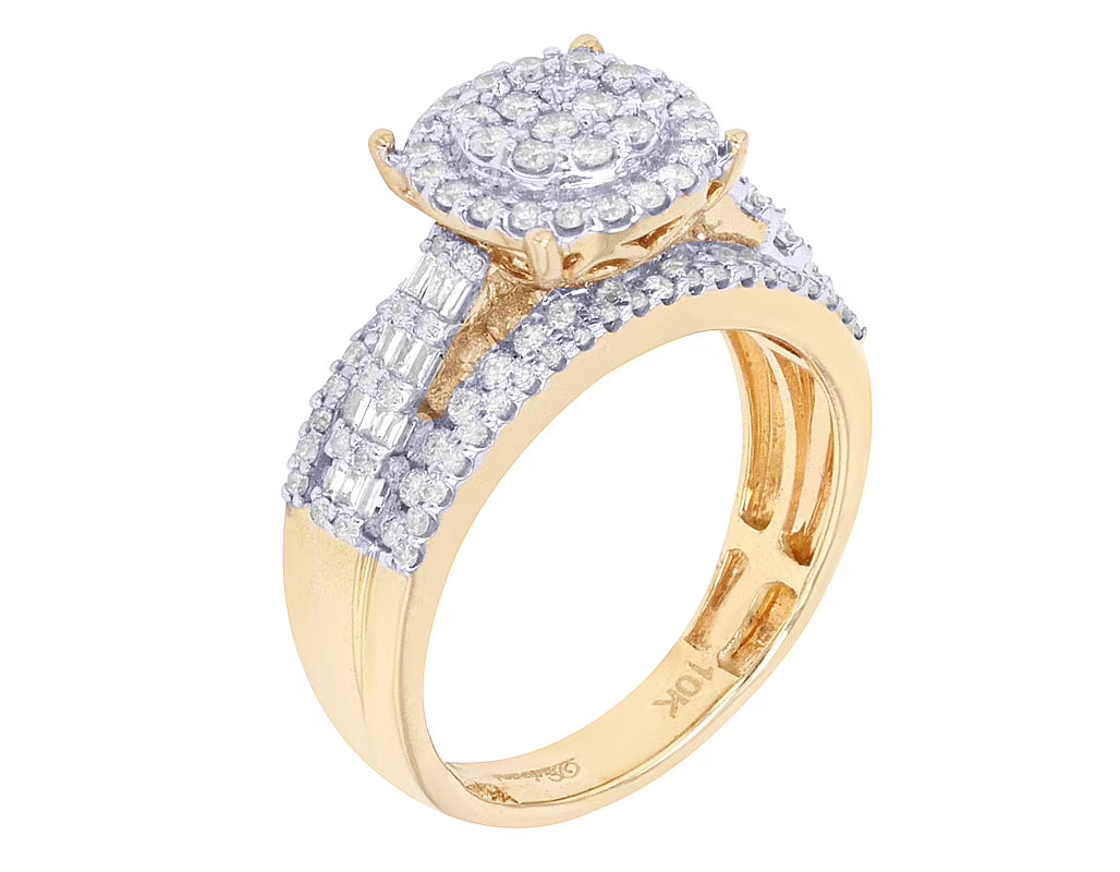 10K Yellow Gold Diamond Engagement Ring L5069