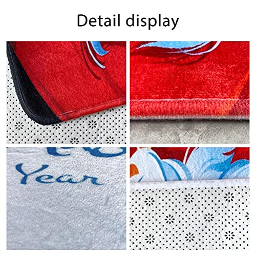 3Pcs Christmas Bathroom Decor Set with Toilet Seat Cover and U Shaped Toilet Rugs R619