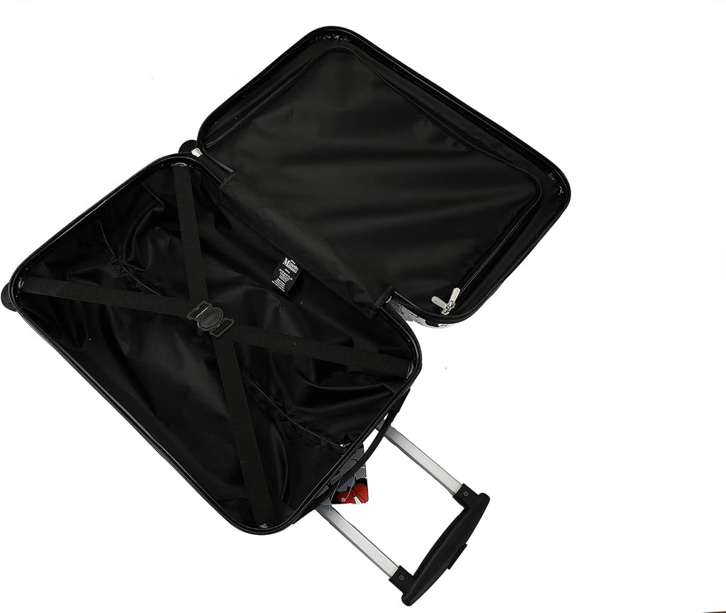20 White Carry-On Luggage with Rolling Wheels K74481