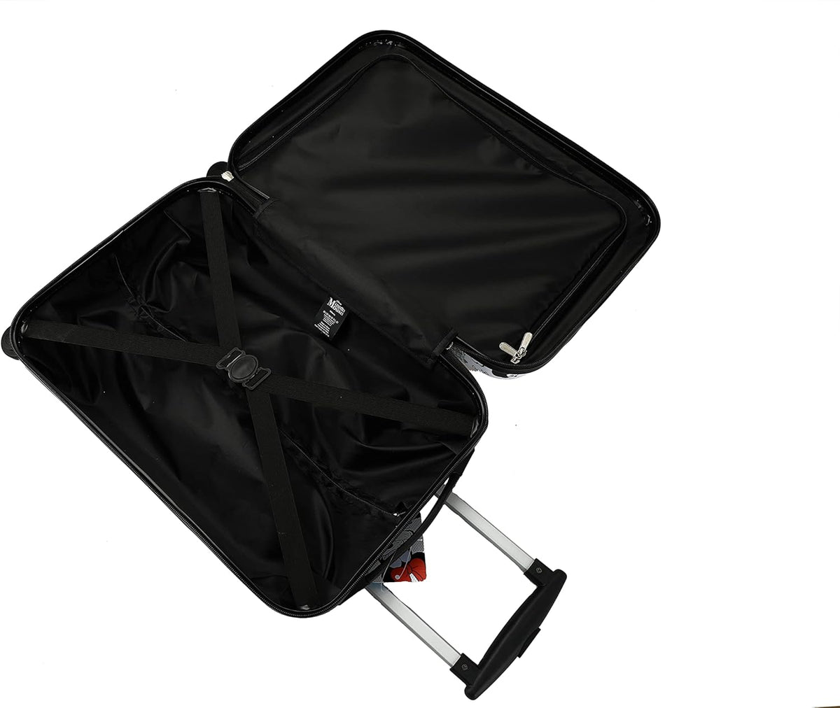 20 White Carry-On Luggage with Rolling Wheels K74481
