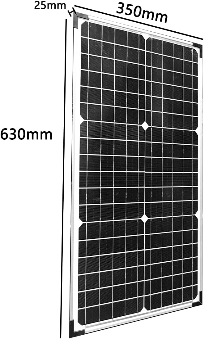 30W 12V Solar Panel with Mounting Bracket M163