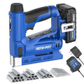20V Cordless Brad Nailer 2 in 1 Staple Gun with 2.0Ah Battery and Charger W7138