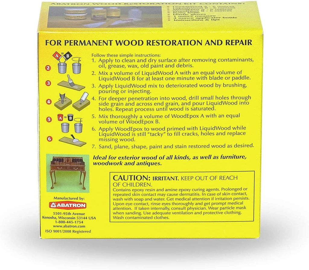24 Oz Epoxy Resin Wood Restoration Kit Q33524