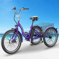 24Inch Adult Electric Tricycles 3 Wheel Electric Bike, 15.5 mph 500W Electric Trikes, 7-Speed, 36V Removable Lithium Battery R565703