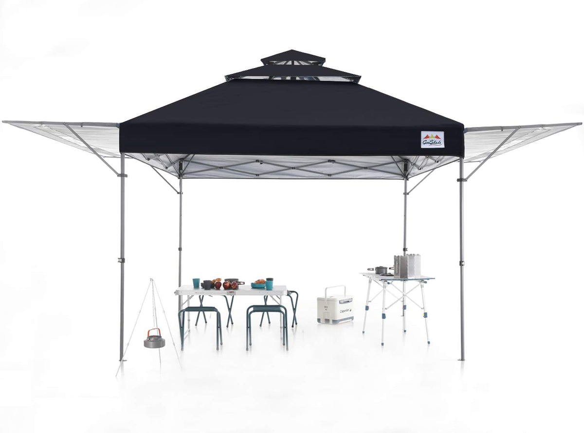 10x17 Instant Canopy Tent with Adjustable Dual Half Awnings A4317