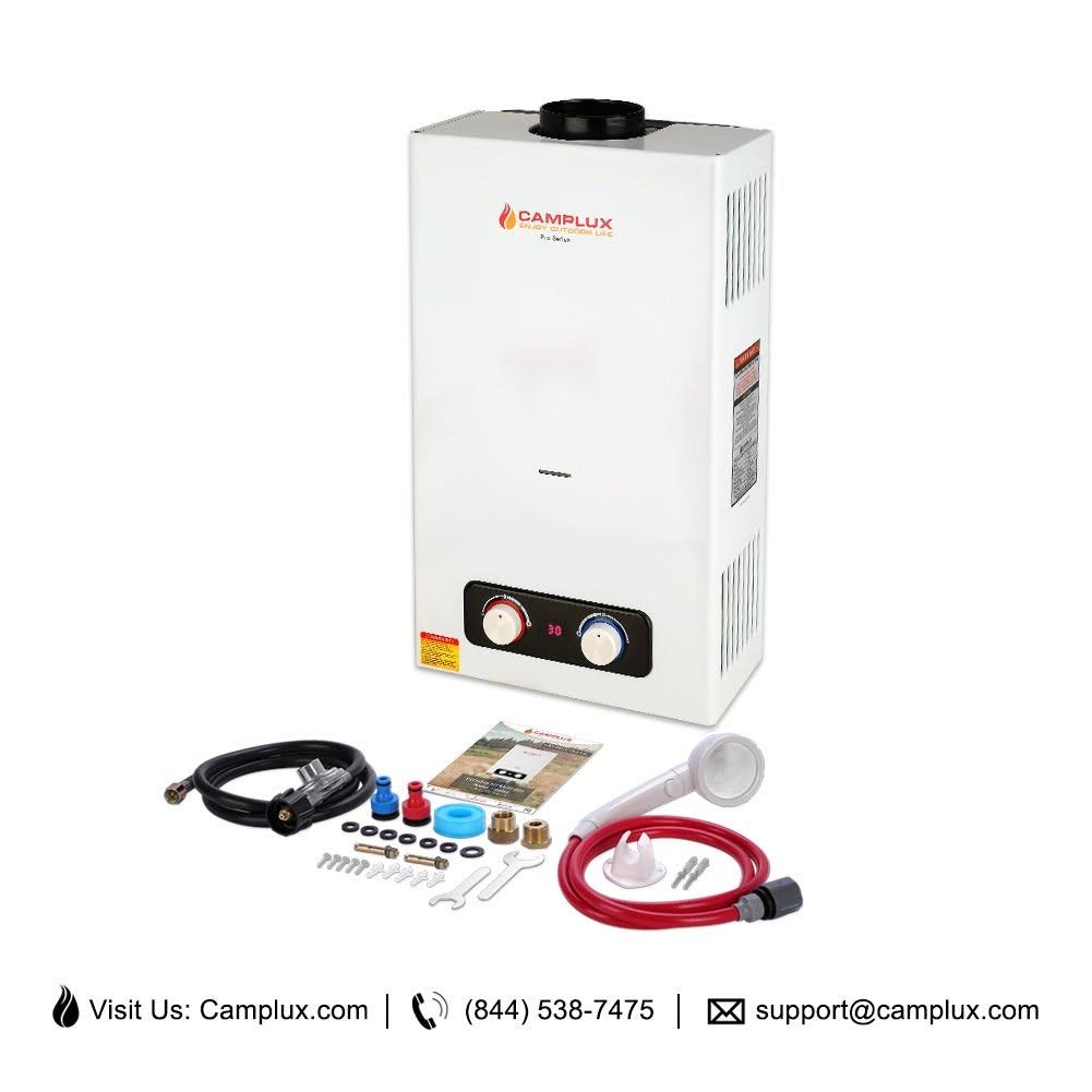 2.64 GPM 10 in. L Outdoor Liquid Propane Portable Tankless Water Heater T2171