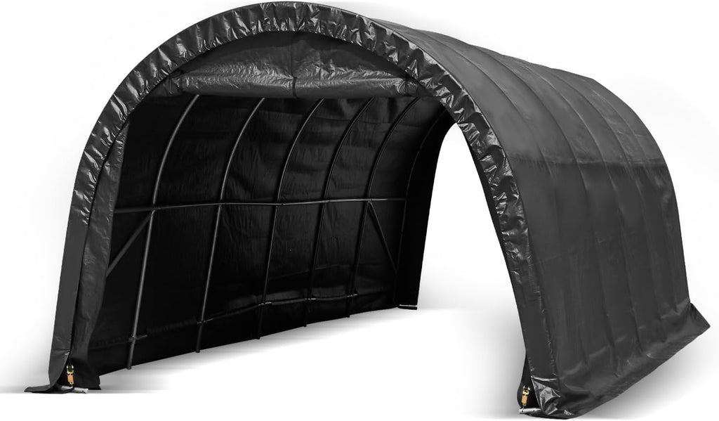 12 x 24 FT Heavy Duty Carport with All-Steel Metal Frame Q410764