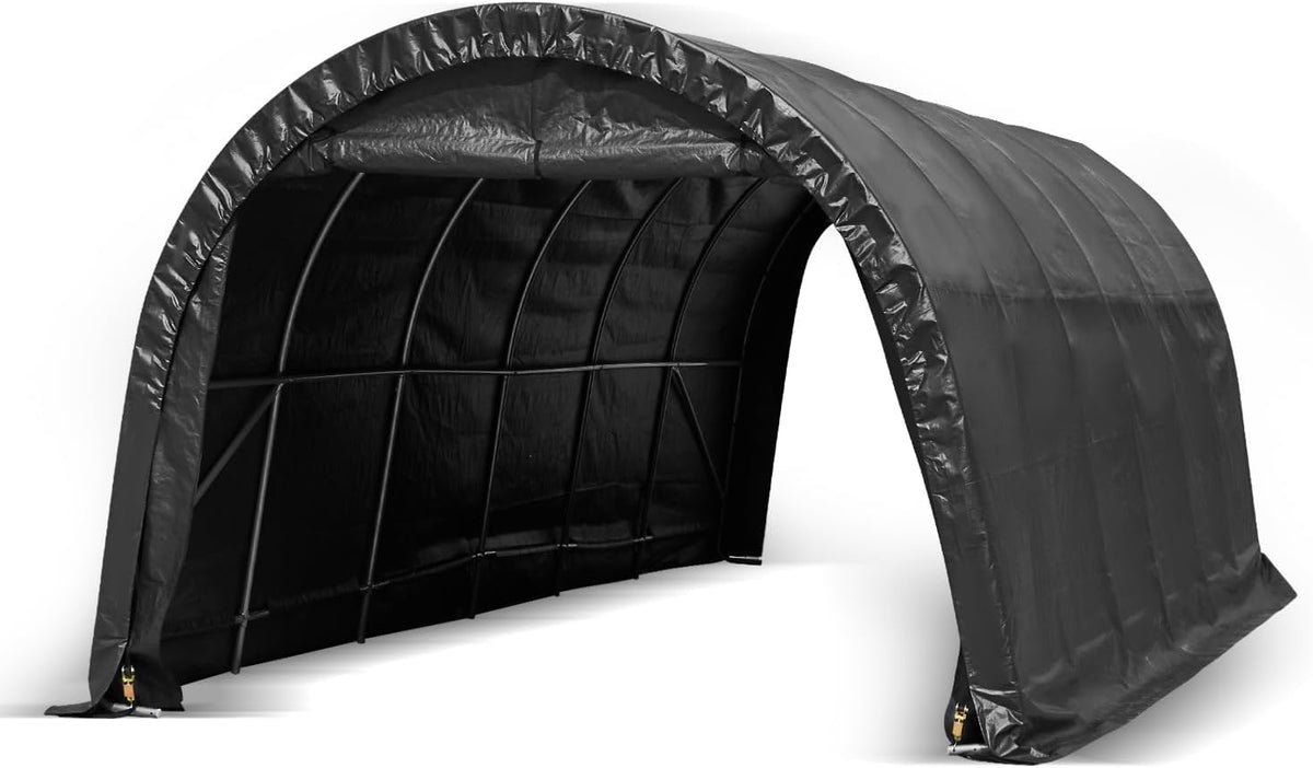 12 x 24 FT Heavy Duty Carport with All-Steel Metal Frame Q410764
