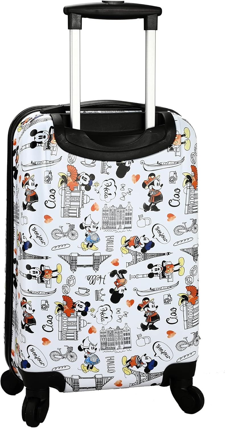 20 White Carry-On Luggage with Rolling Wheels K74481