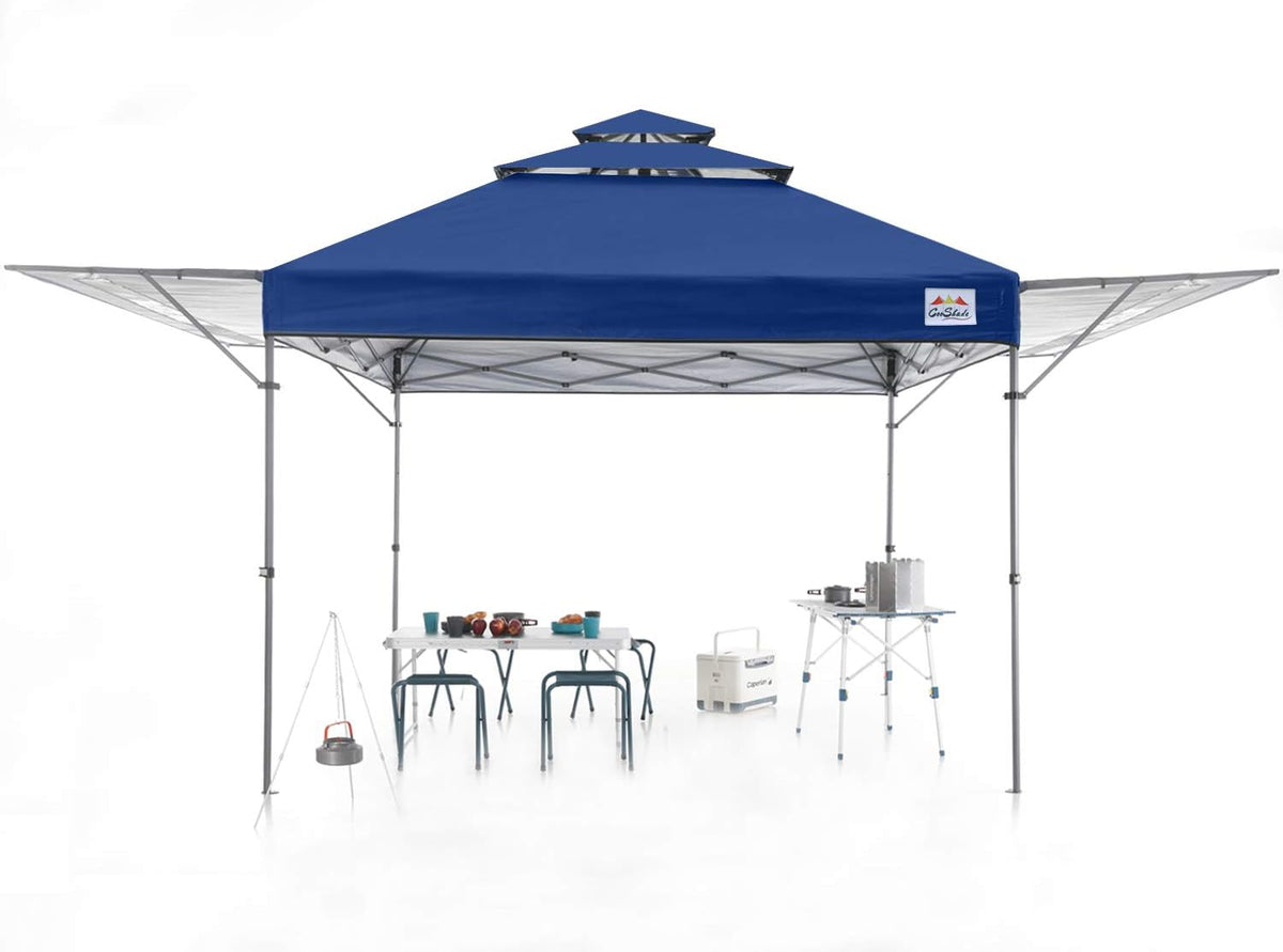 10x17 Instant Canopy Tent with Adjustable Dual Half Awnings A4317