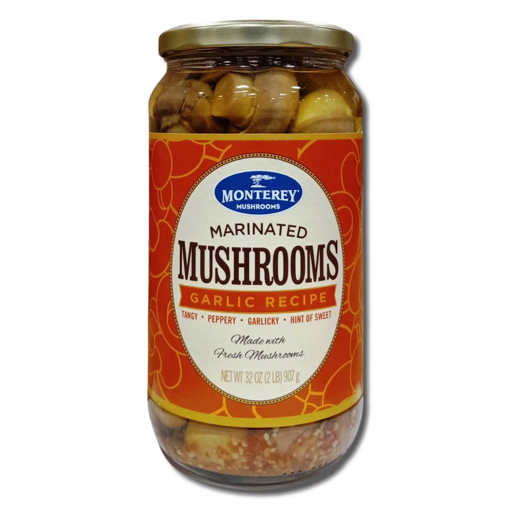 32 Ounce Garlic Marinated Mushrooms Pack of 2 N12824