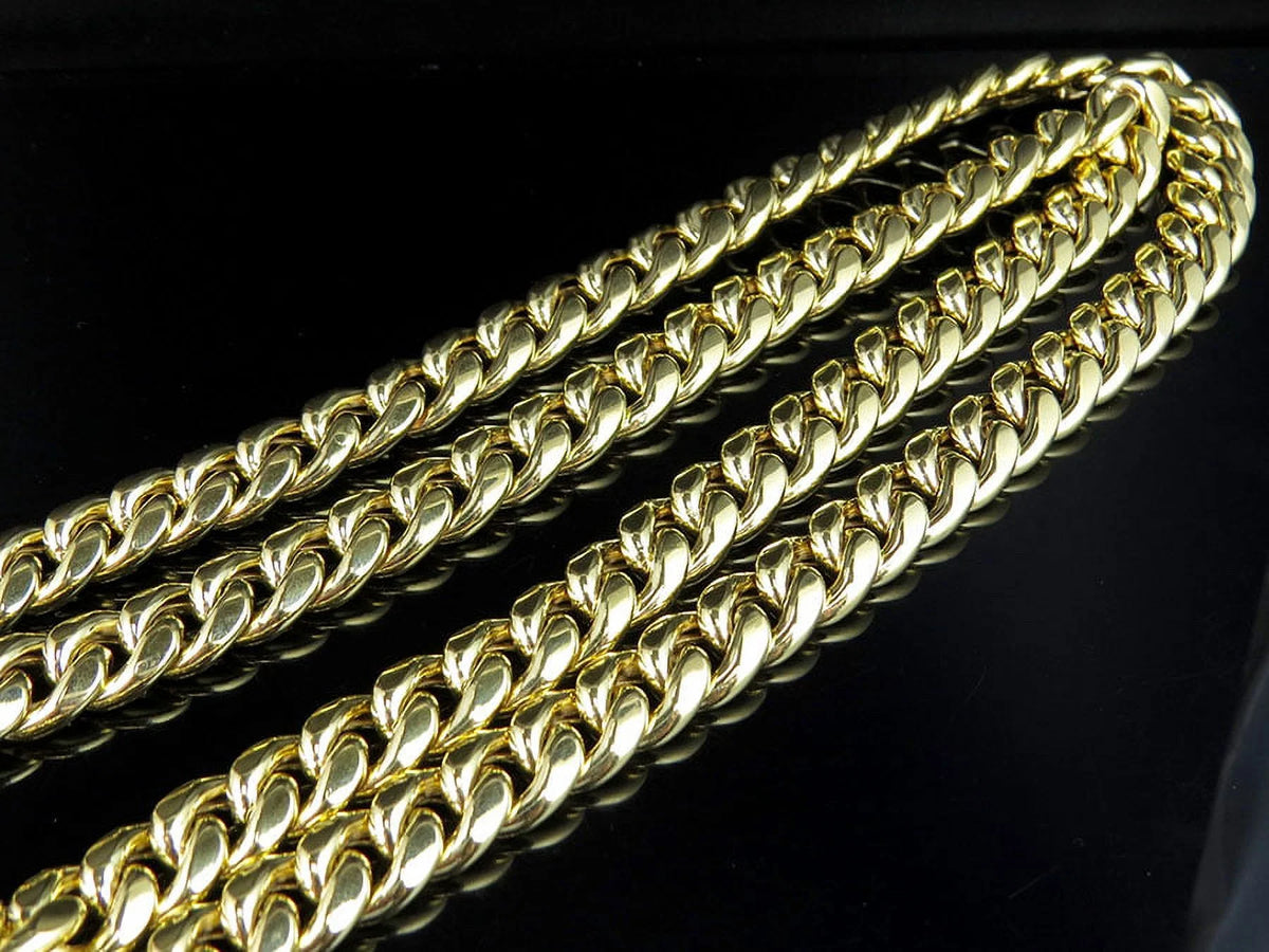 10K Yellow Gold Miami Cuban Link Chain with Box Clasp K69004