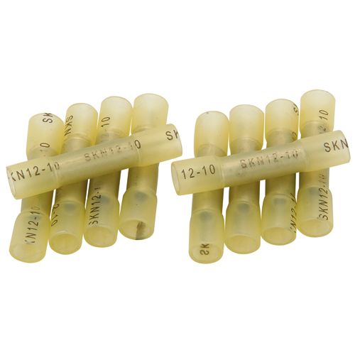 10-12 Gauge Watertight Heat-Shrink Butt Connectors, 10 Piece I1770