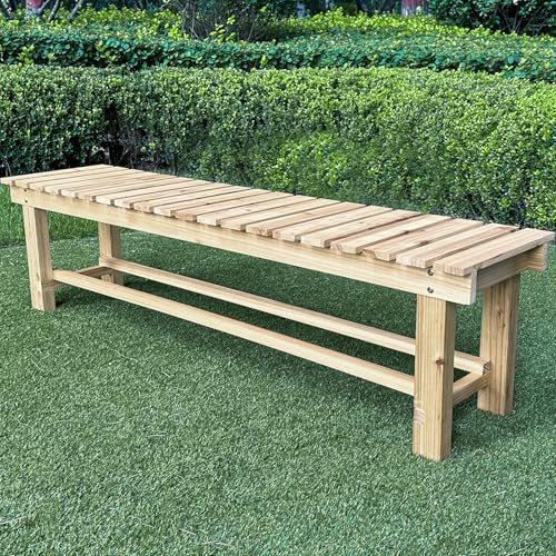 2-Person Wood Outdoor Bench E17897