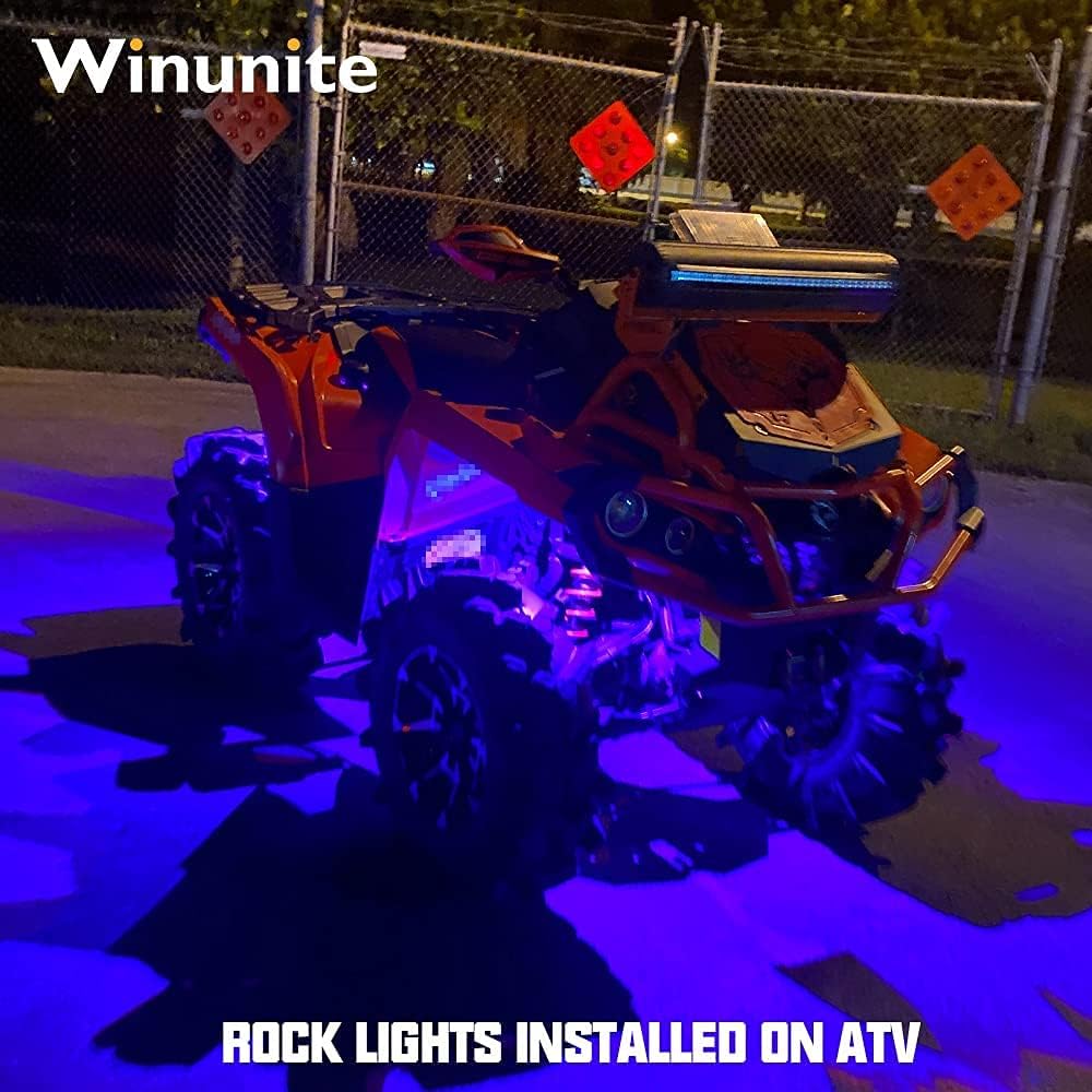 12 Pods RGBW LED Rock Lights with Remote Control B2243