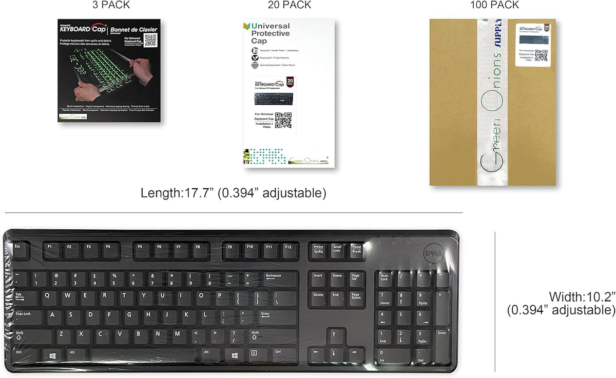 20 Pack Waterproof Anti-Dust Keyboard Cap Cover G1806