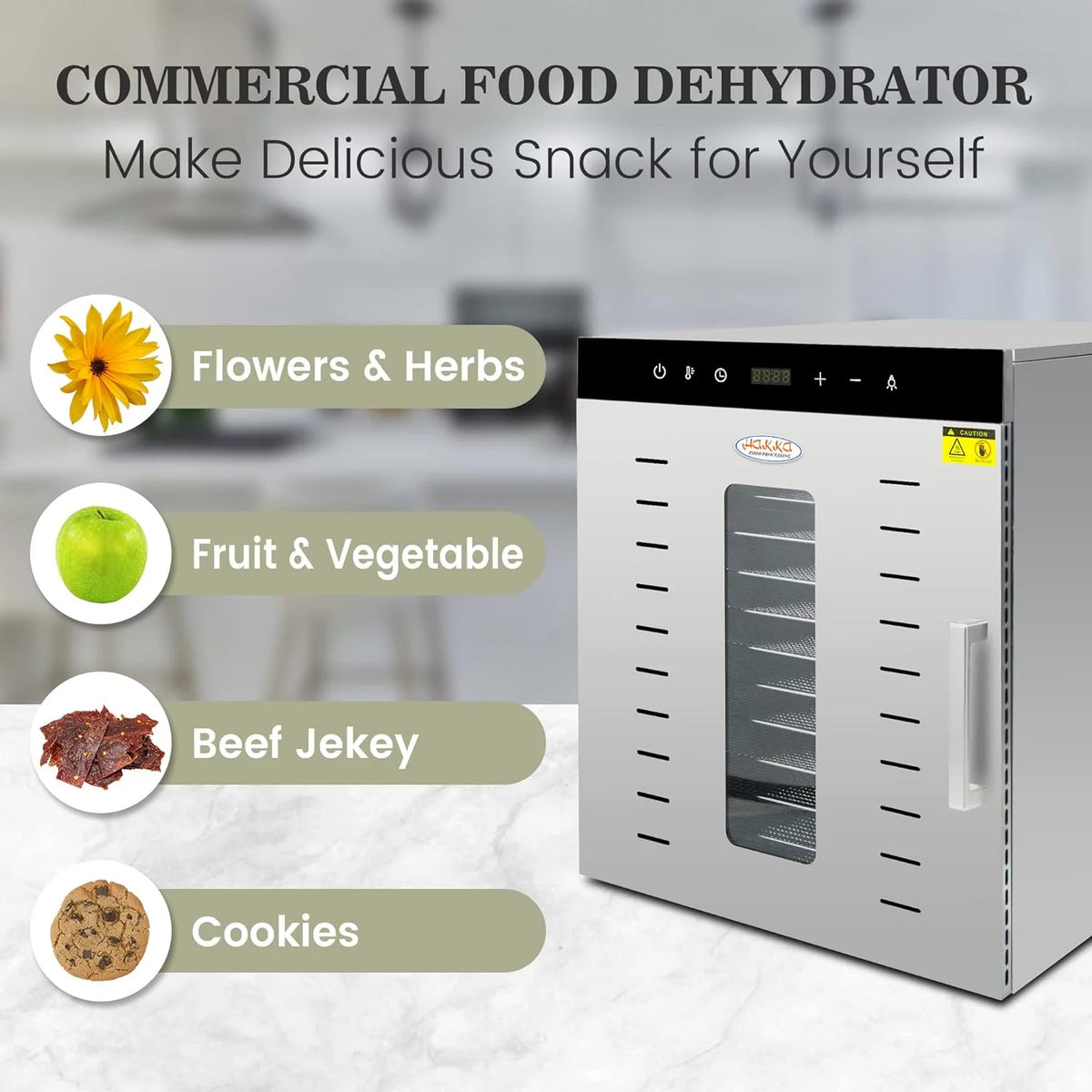 12 Trays Stainless Steel Dehydrator K632328