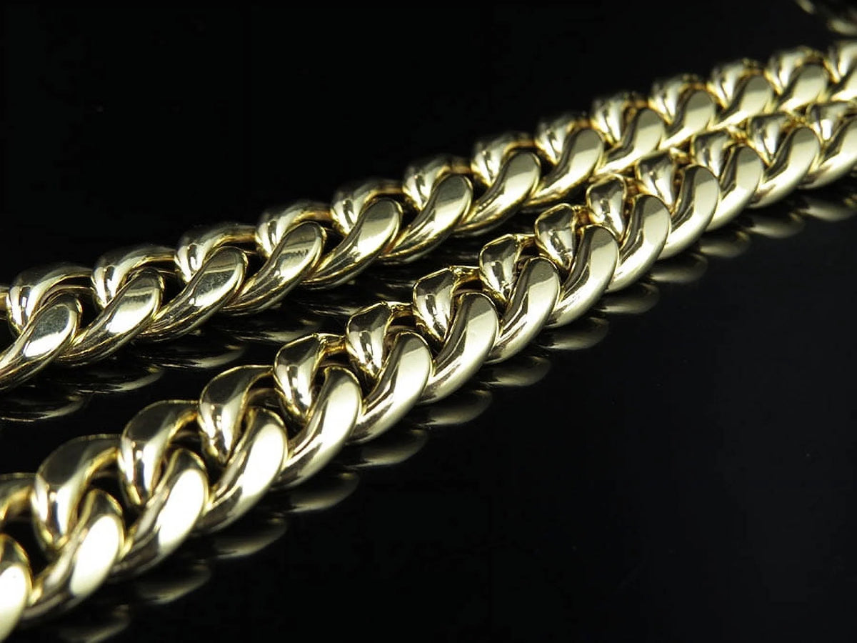 10K Yellow Gold Miami Cuban Link Chain with Box Clasp K69004