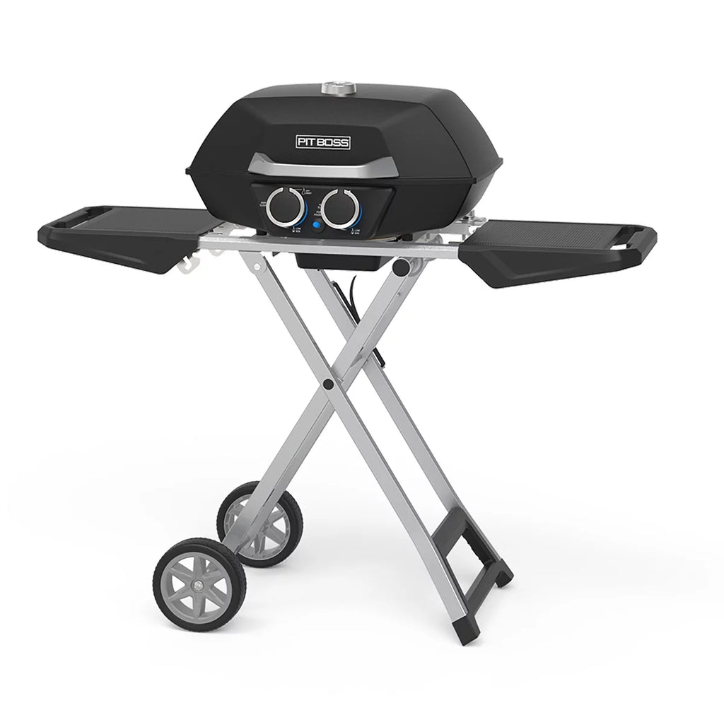 2 Burner Portable Gas Grill with Collapsible Cart W1686