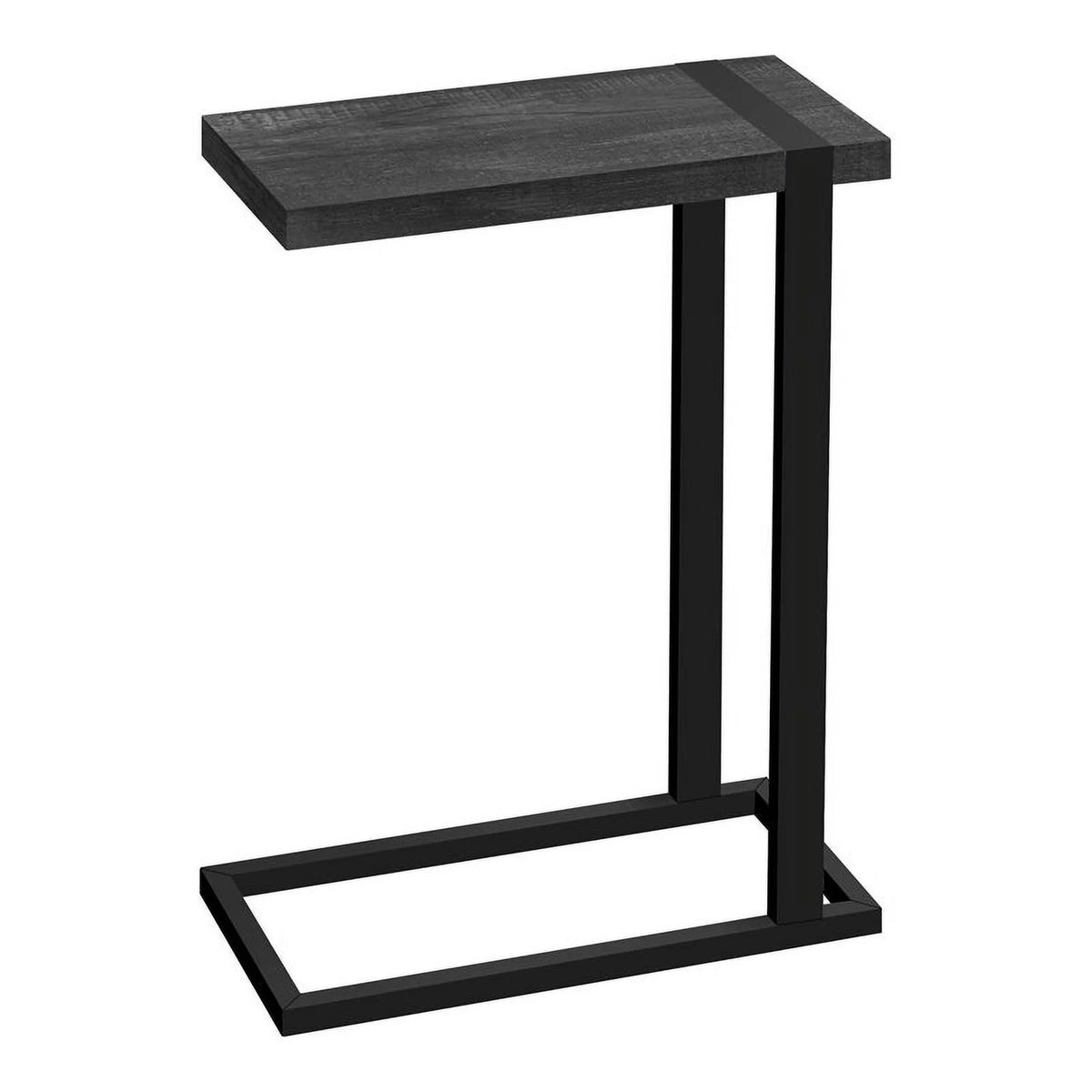 19.25" Rectangular Wood Side Table in Black - Set of 2 J599