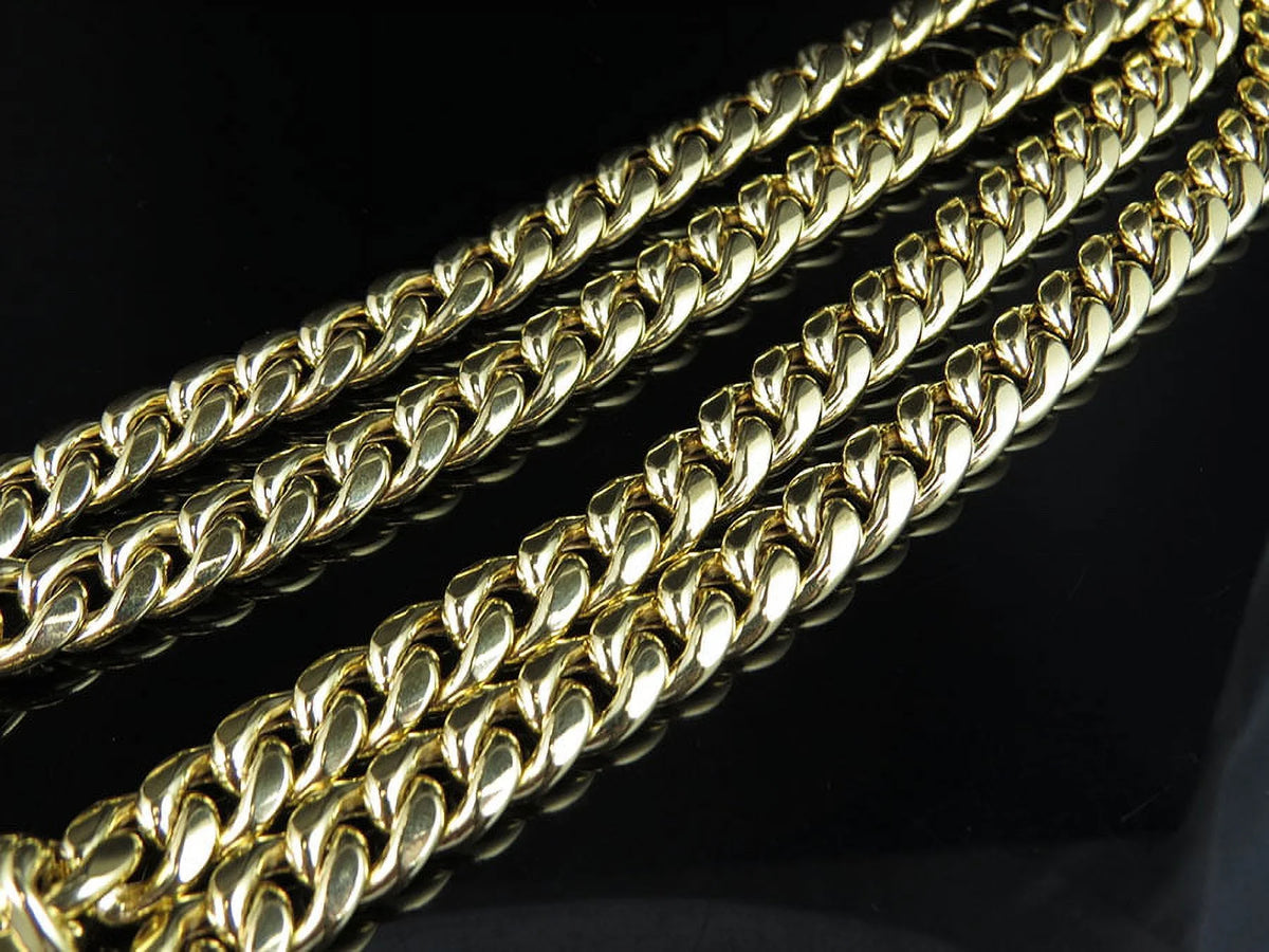 10K Yellow Gold Miami Cuban Link Chain with Box Clasp K69004