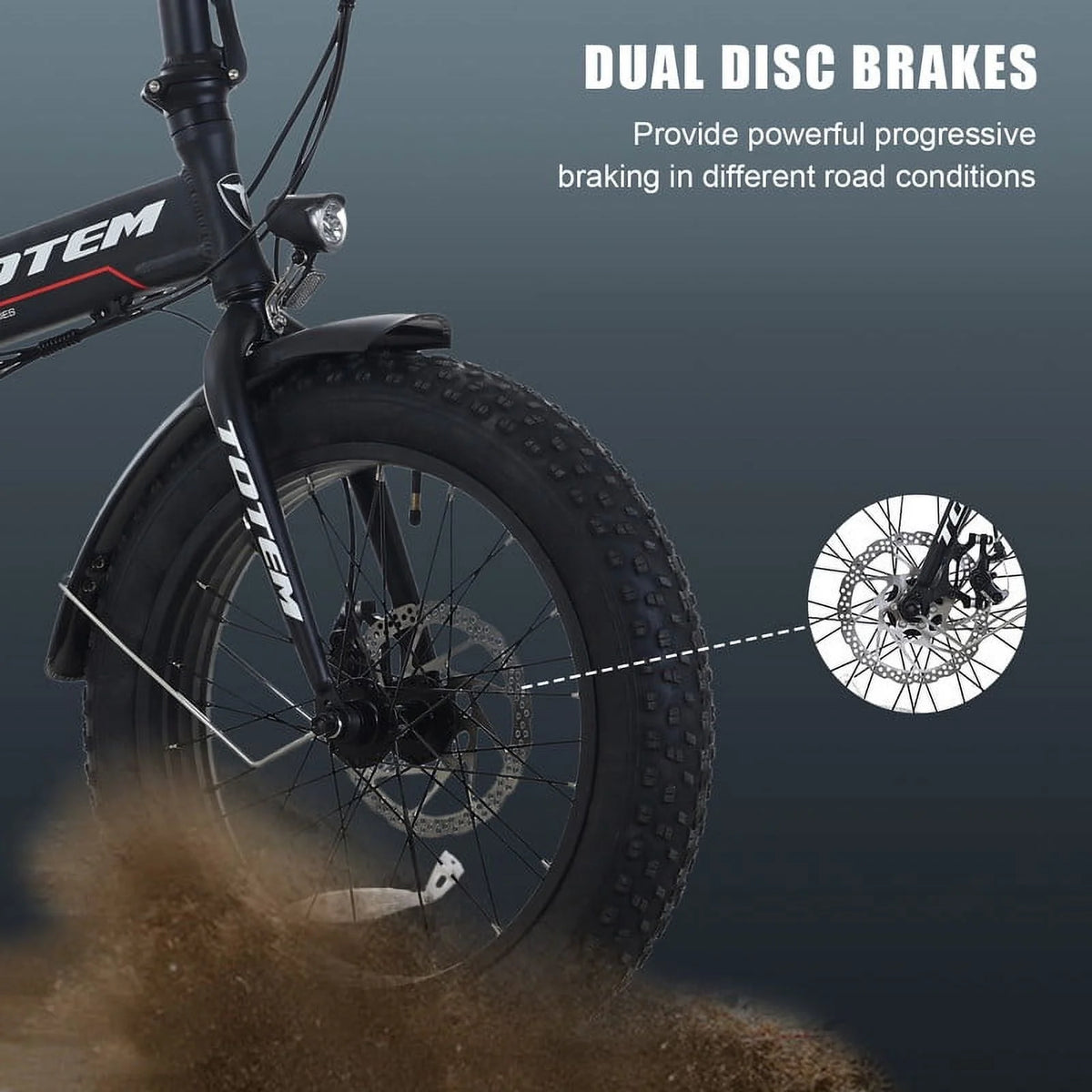 20” x 4” Fat Tire 500W Folding Electric Bike R524