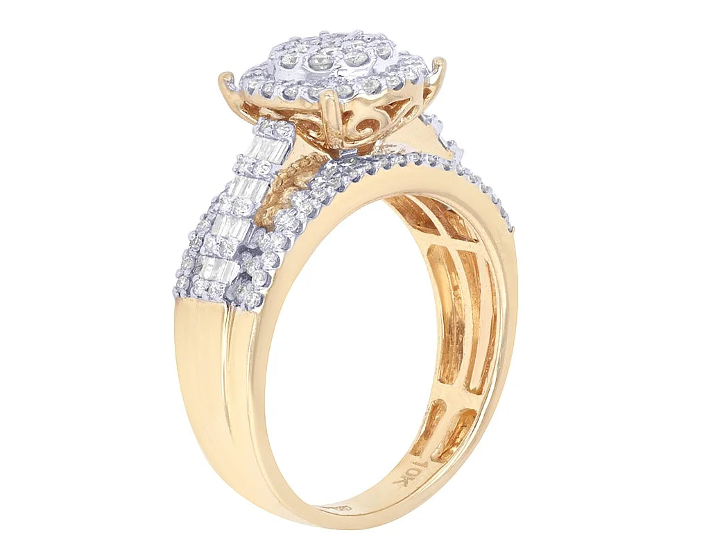 10K Yellow Gold Diamond Engagement Ring L5069