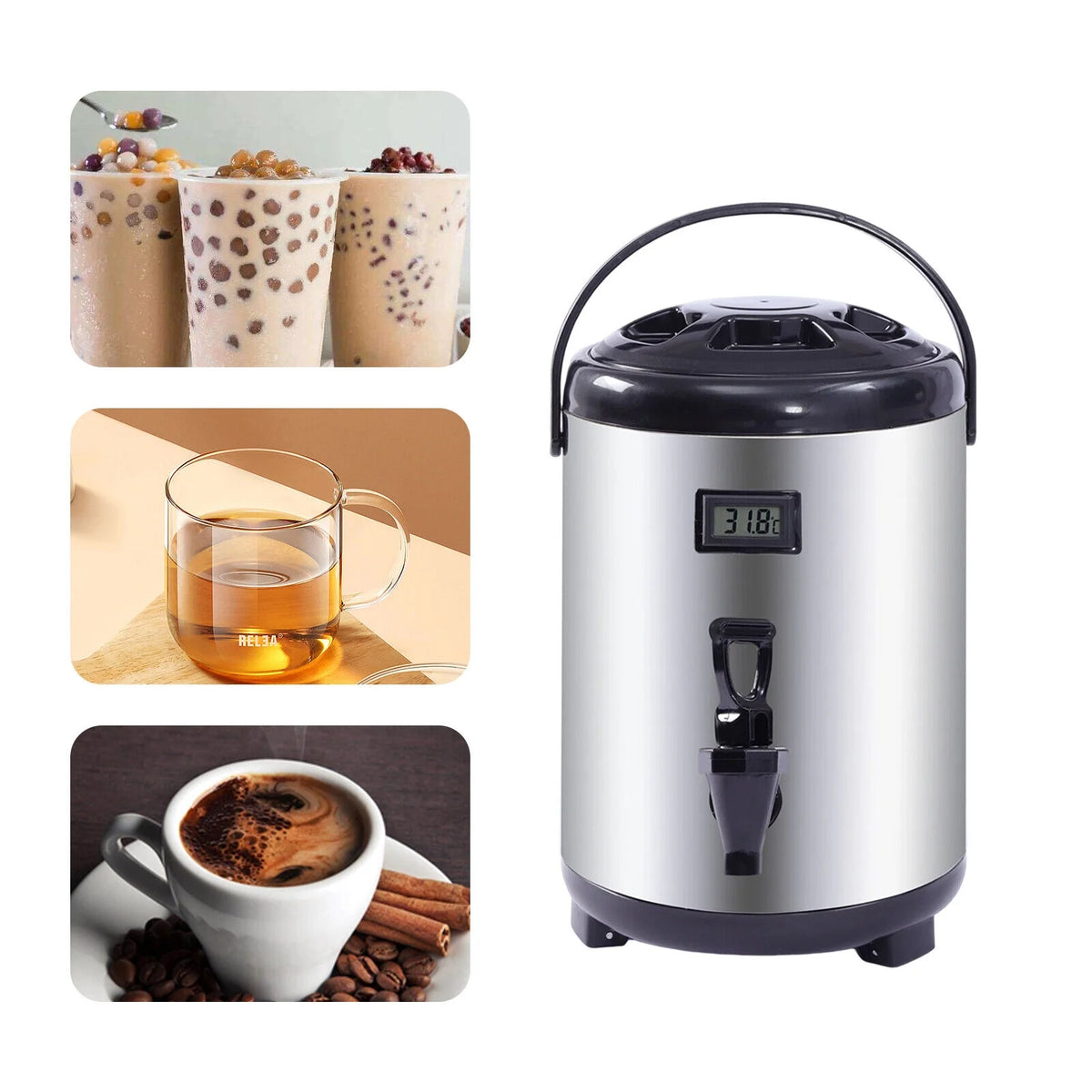 2.11Gal Insulated Thermal Beverage Dispenser with Spigot Q72554