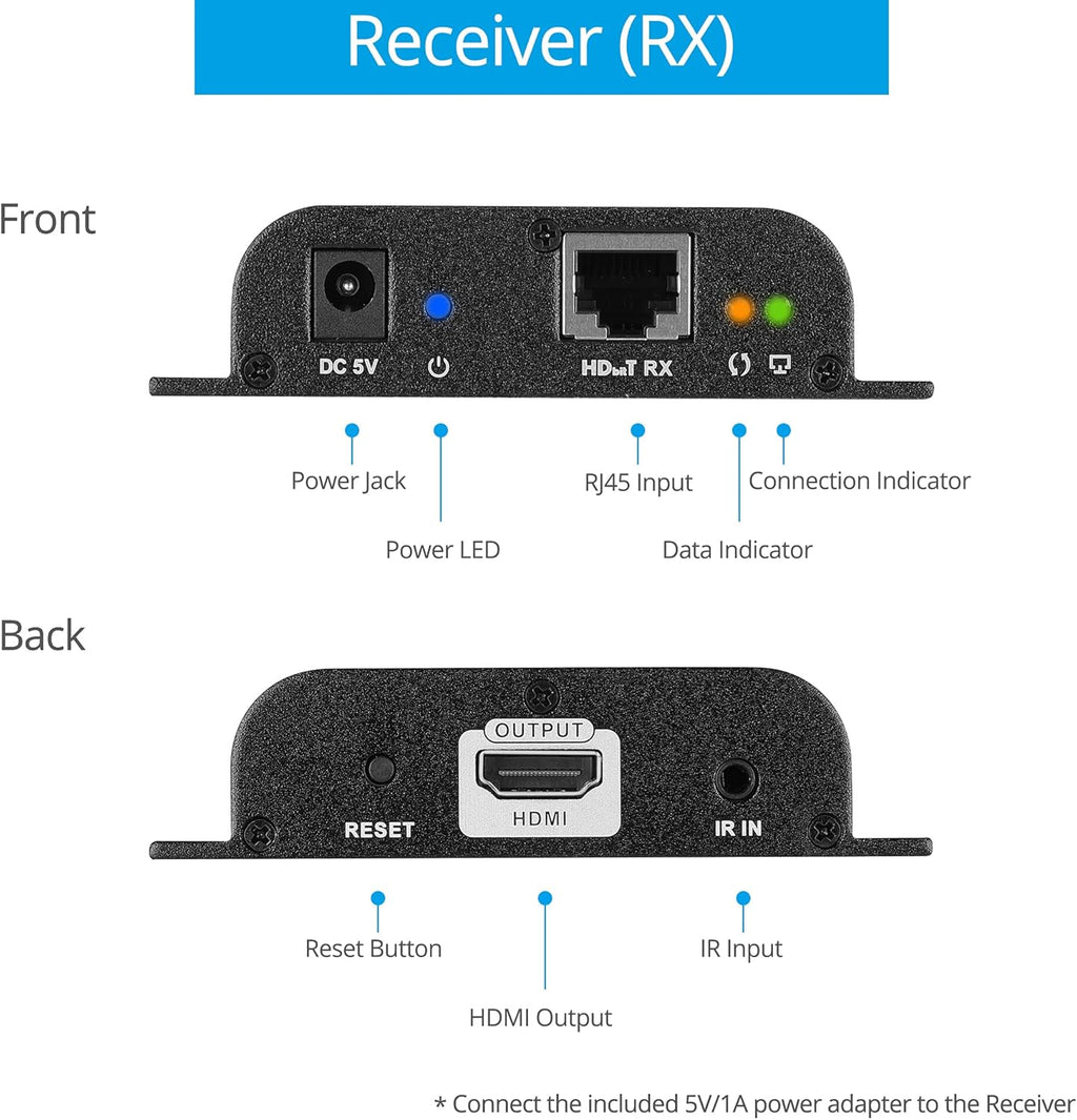 1080p 8 Port HDMI Extender Splitter over CAT5e / CAT6 O773370