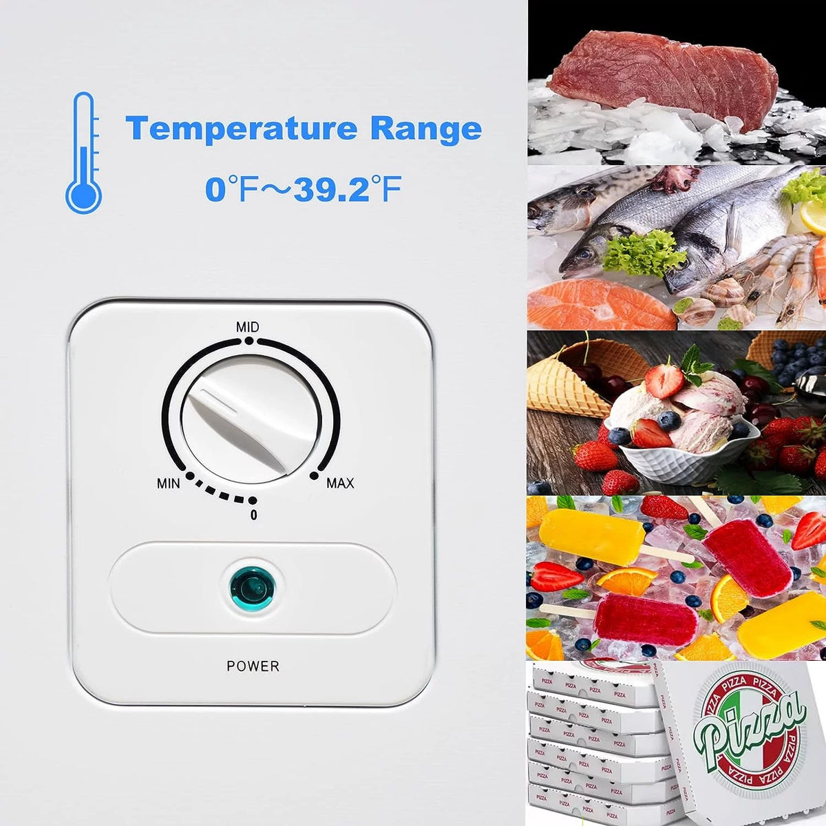 10.5 Cu ft Chest Freezer with Wire Basket D831882