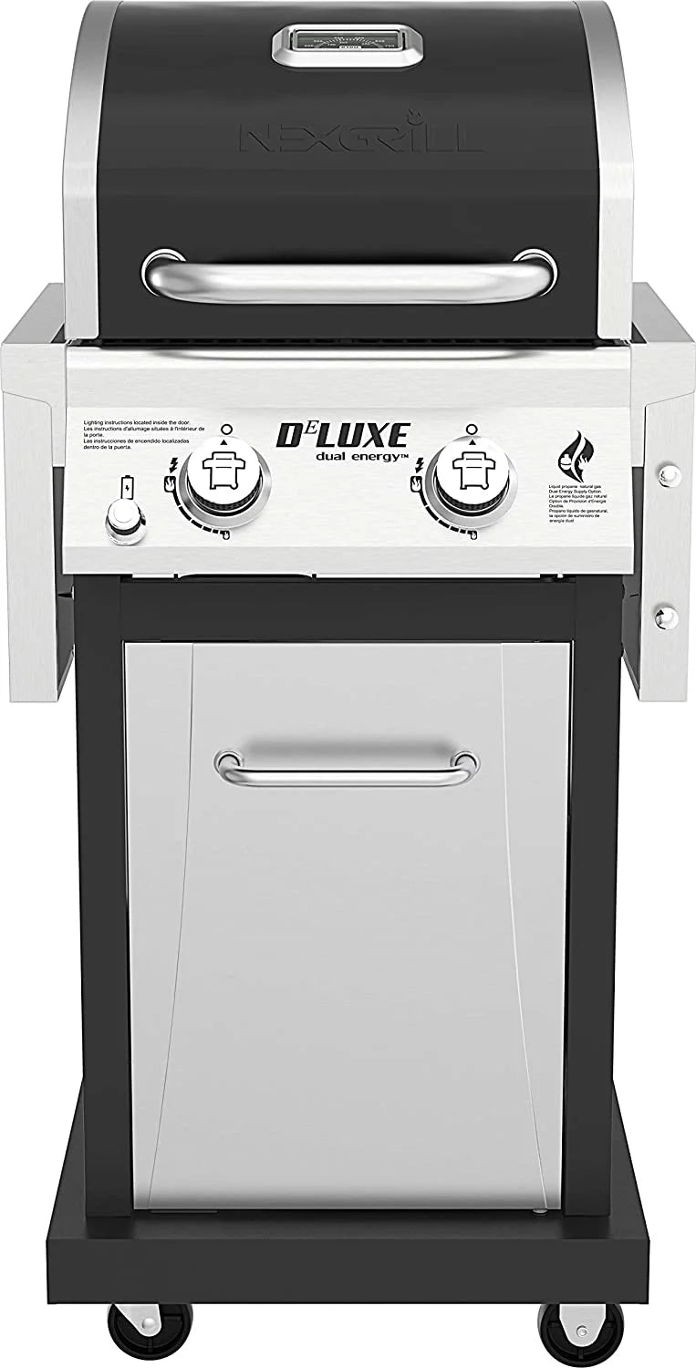 2-Burner Propane Gas Grill with 2 Foldable Shelves M8238