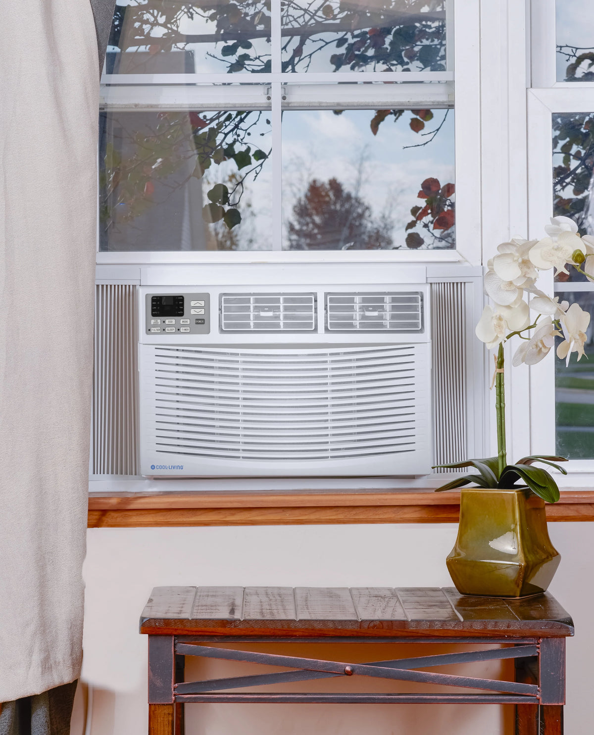 12,000 BTU 115-Volt Window Air Conditioner with Remote, White P6073