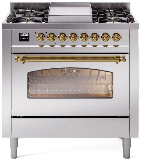 36 Dual Fuel Natural Gas Range Stainless Steel Z760