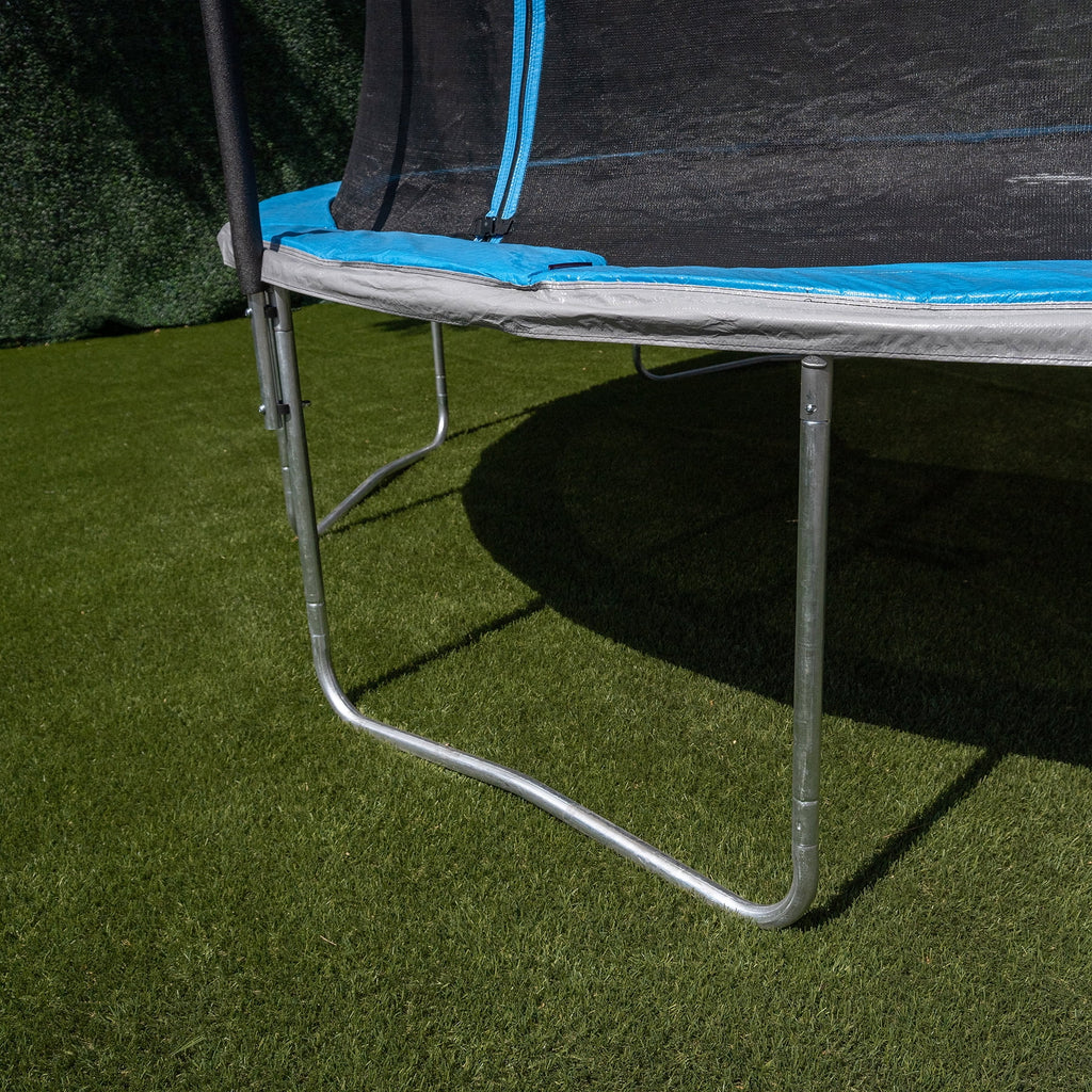 14ft Trampoline and Enclosure with Basketball Hoop T38684